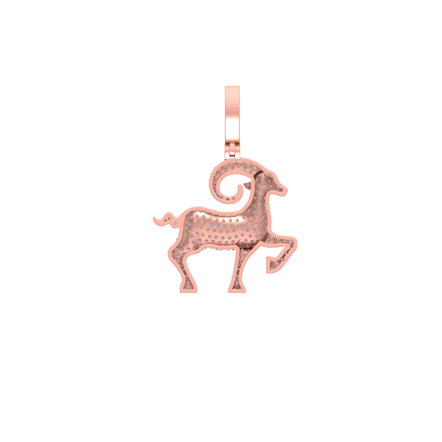 Radiant Warrior: Unveiling the Allure of our 14K Aries Zodiac Pendant