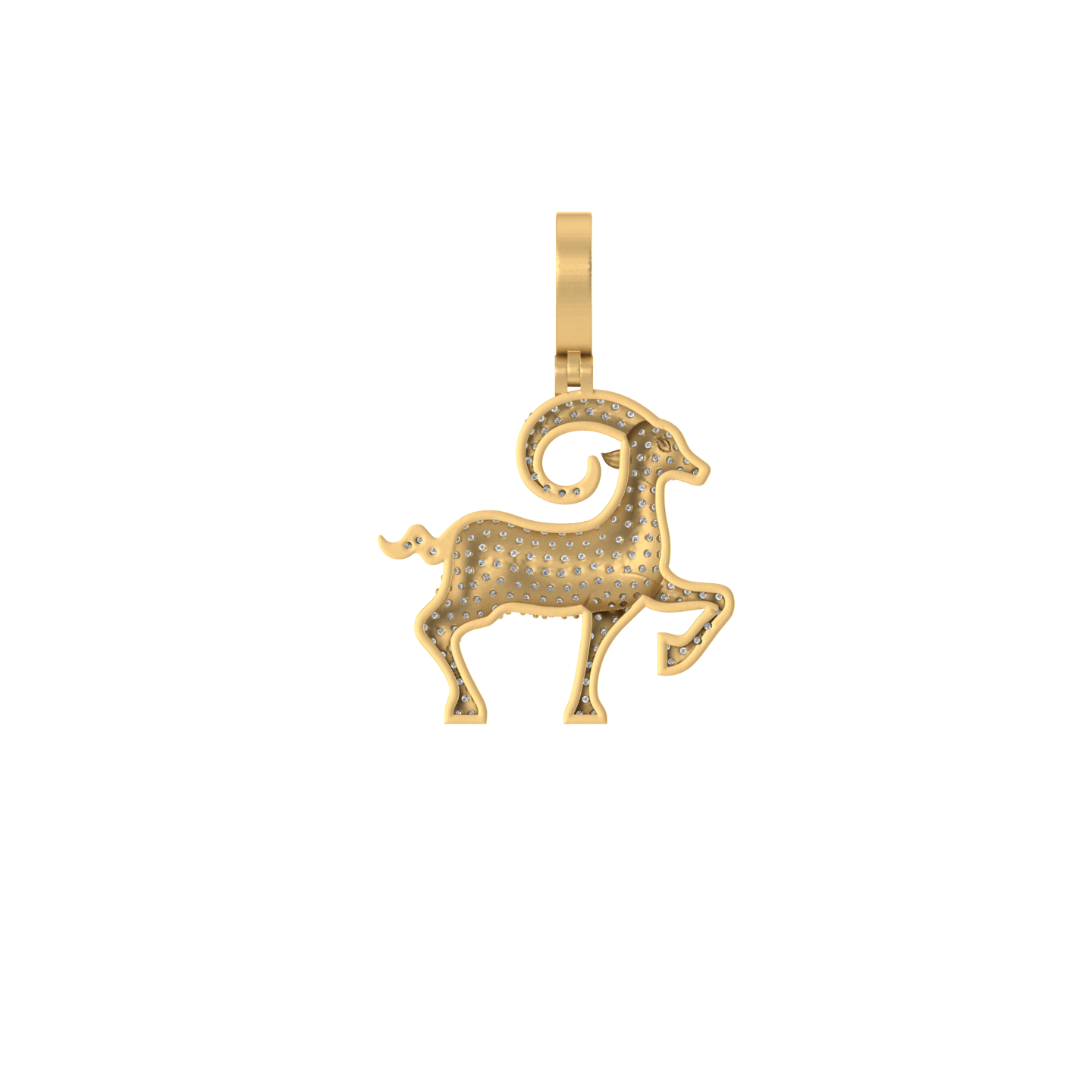 Radiant Warrior: Unveiling the Allure of our 14K Aries Zodiac Pendant