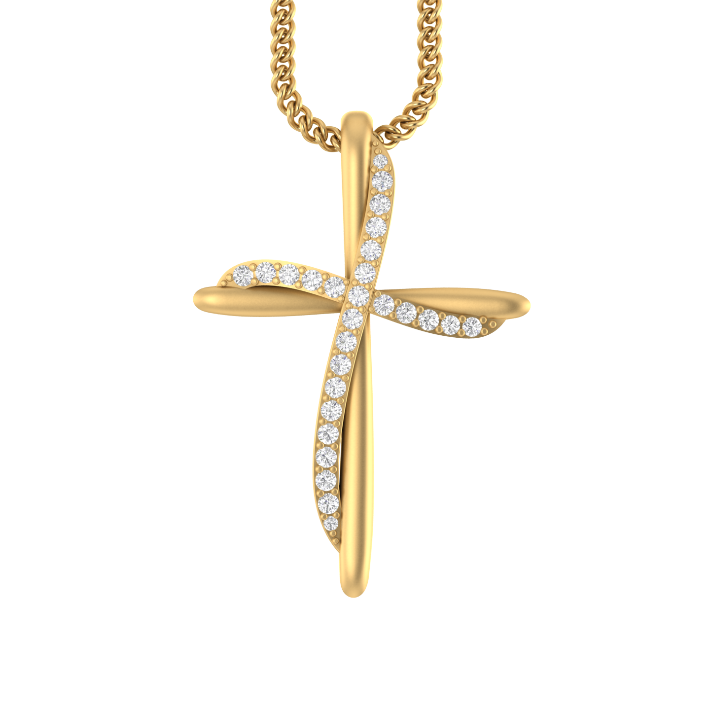 Daily Divine: 10K Gold Cross Pendant