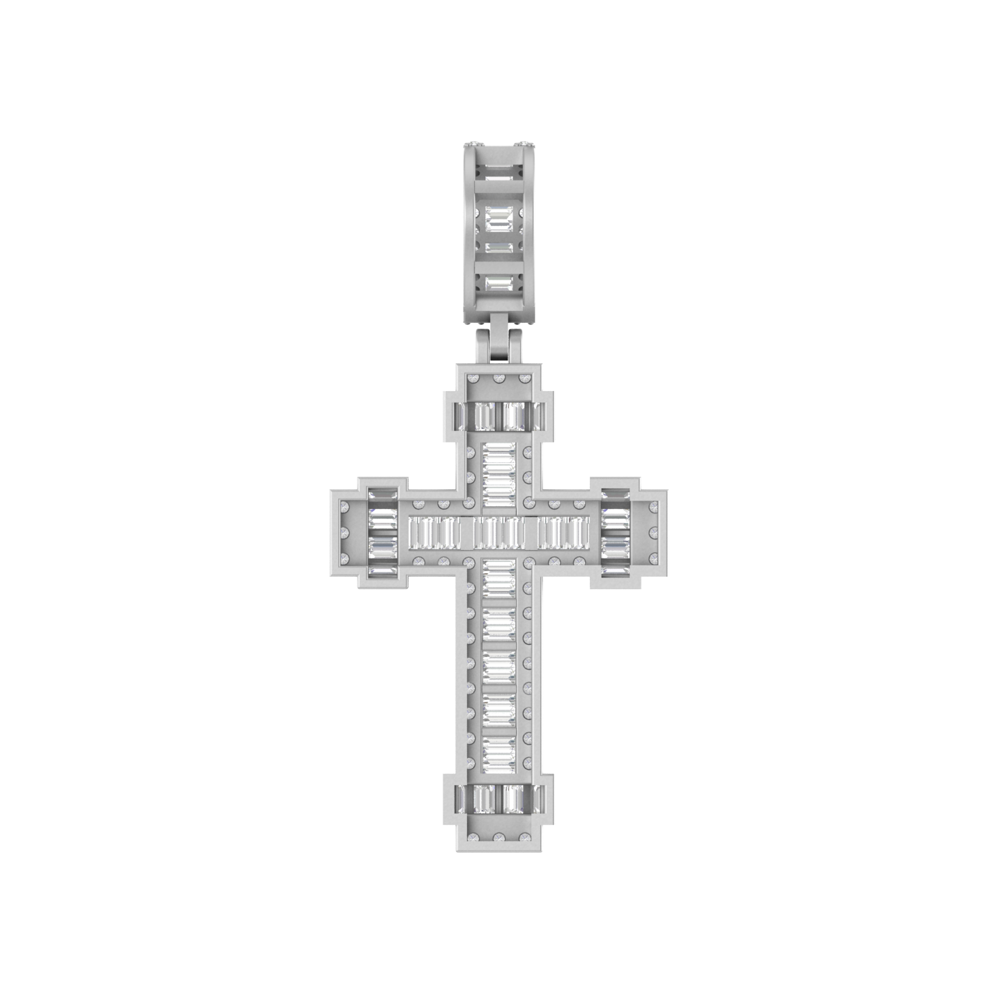Celestial Charm: 14K Gold Cross Pendant