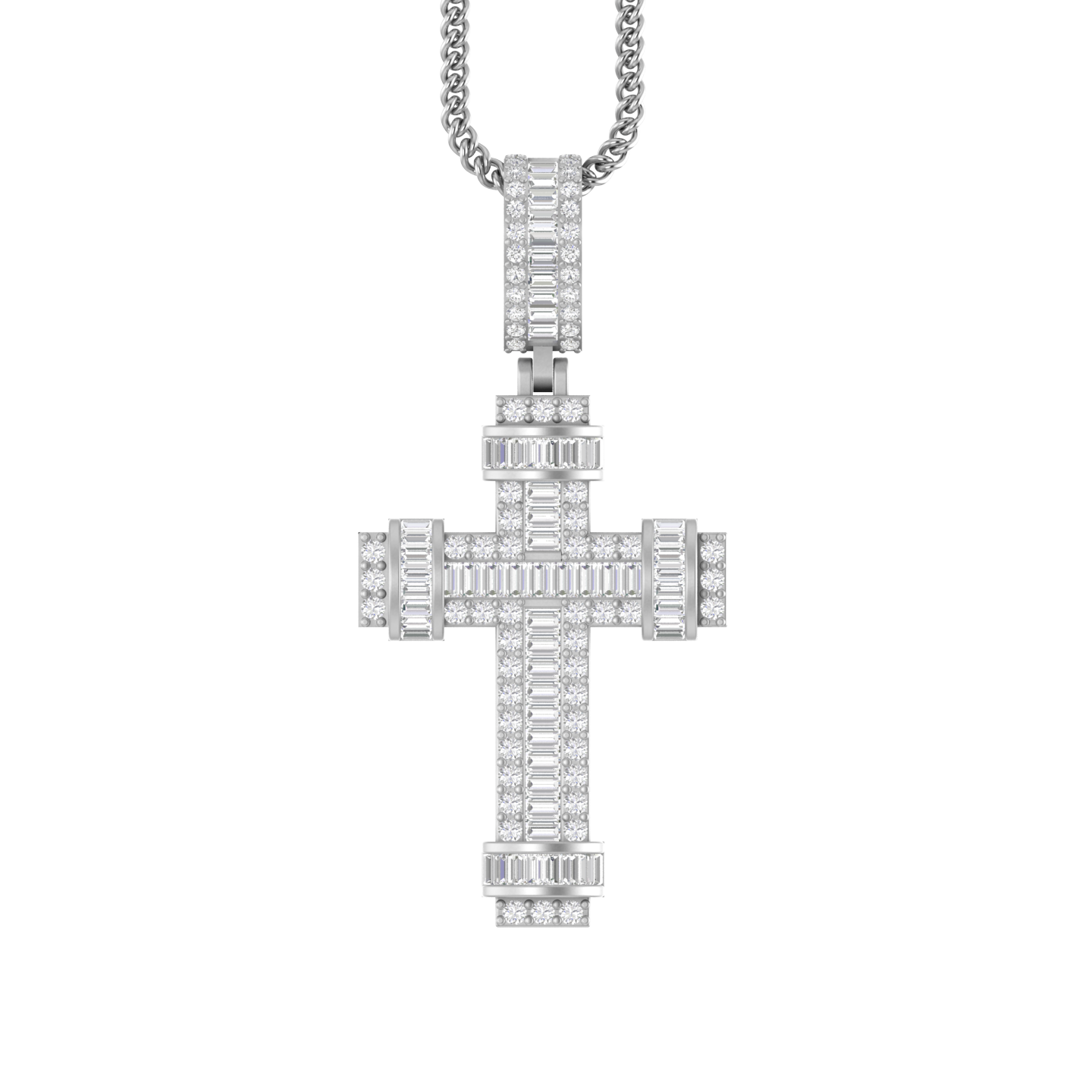 Celestial Charm: 14K Gold Cross Pendant