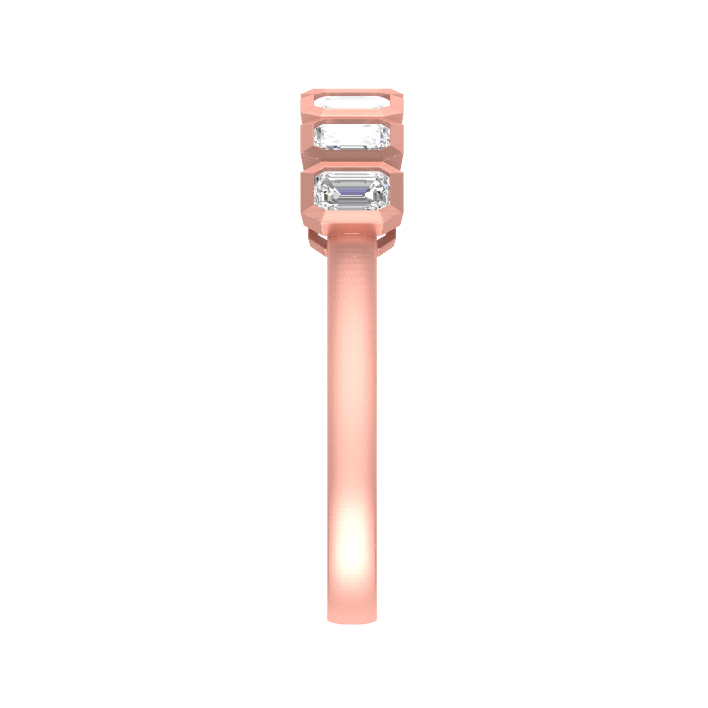 Regal Seven: 14K Gold 7 Stone Ring