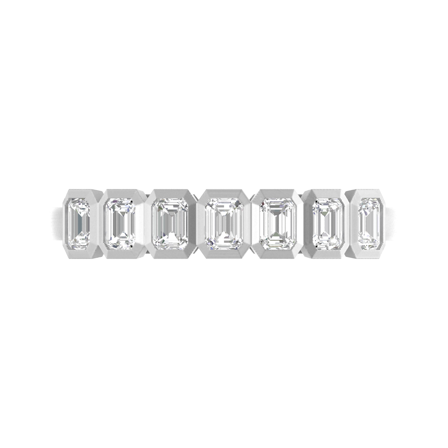 Regal Seven: 14K Gold 7 Stone Ring