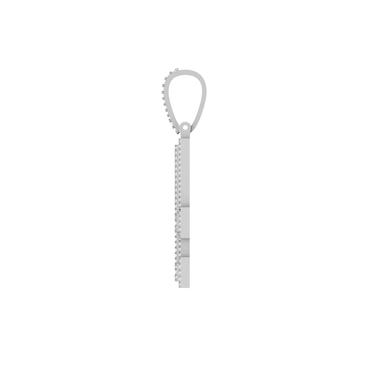 Glamour in Gold: 10K Solid Gold Number 4 Pendant with Diamonds