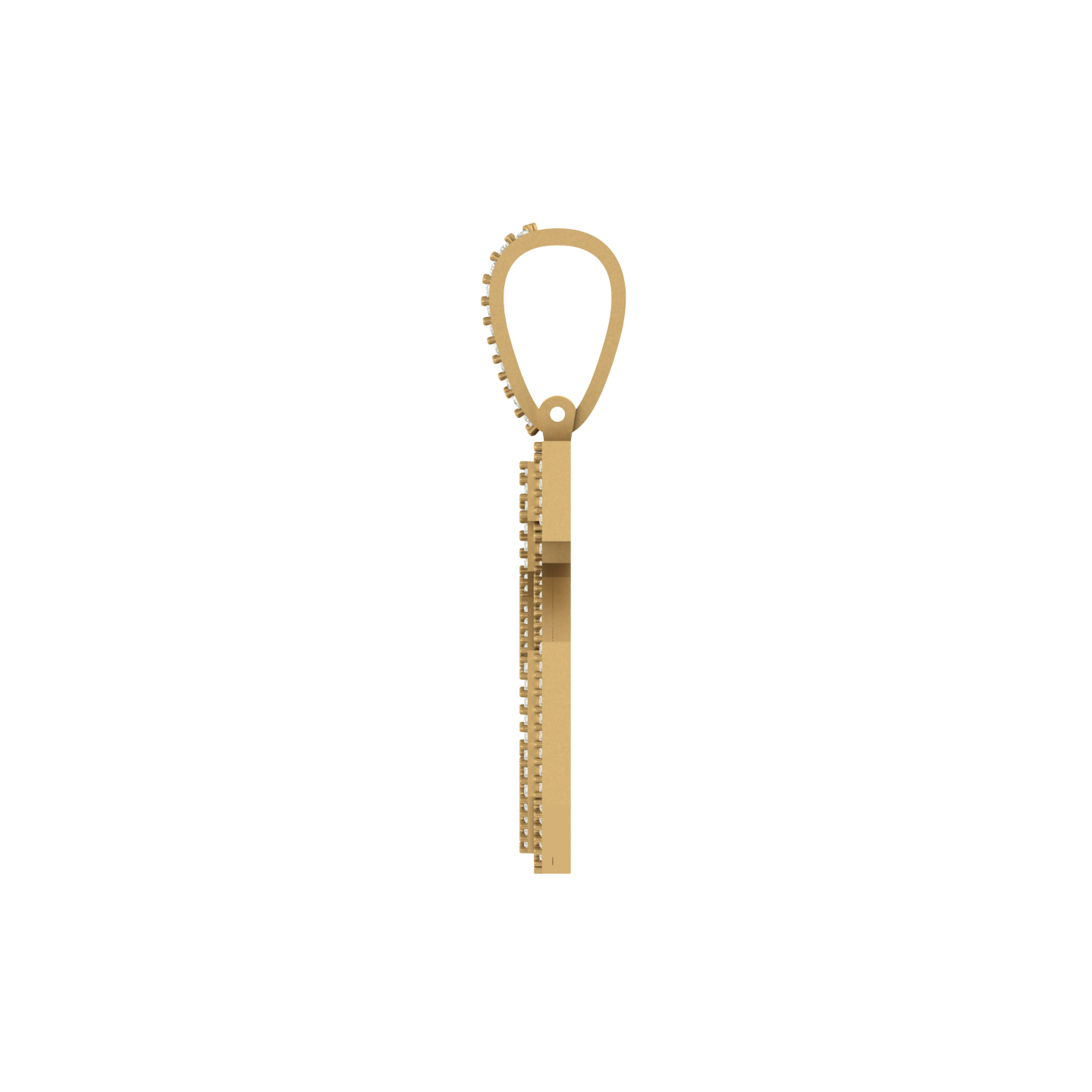Divine Radiance: 10k Gold & Diamond Number Five Charm Pendant