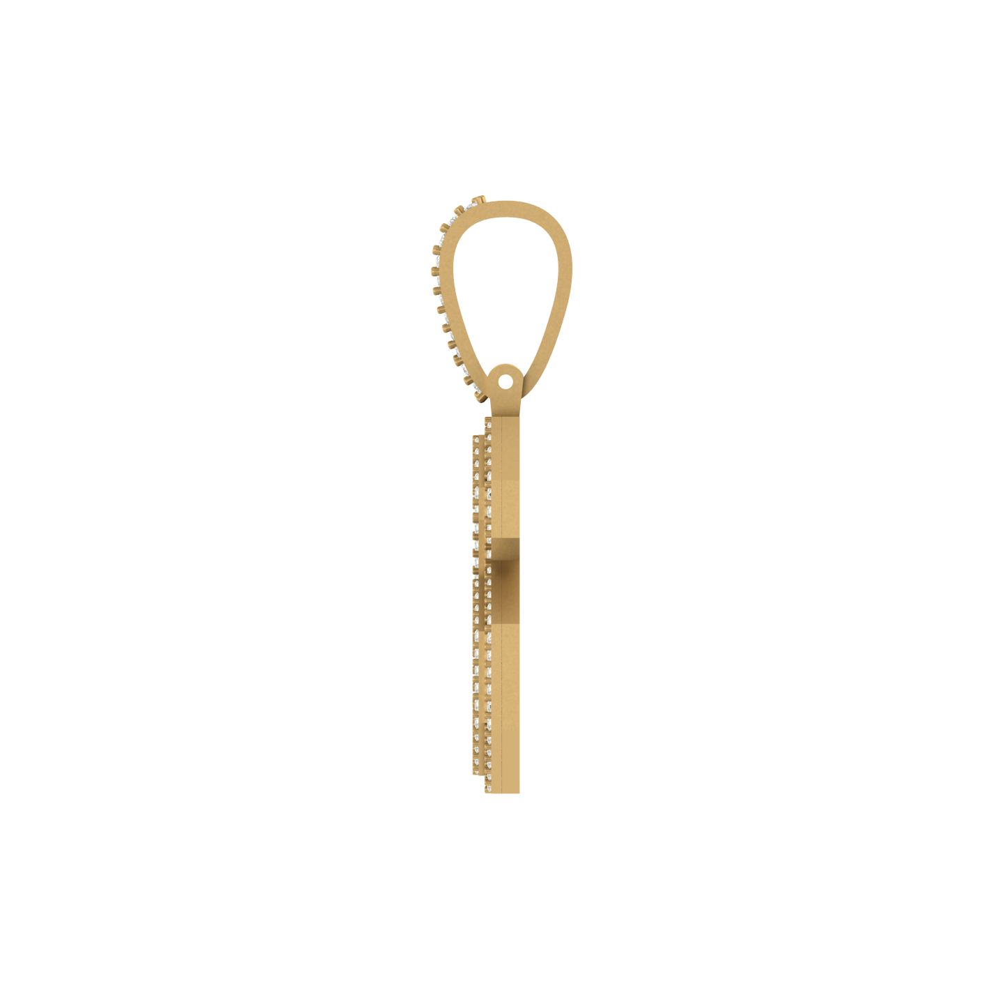 Sparkling Splendor: Number 6 Pendant in 10K Gold with Natural Diamonds