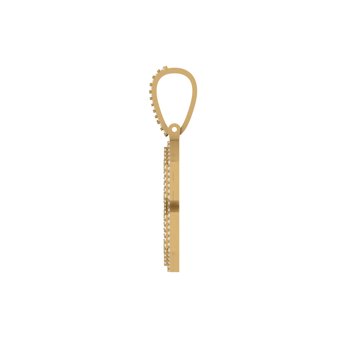 Gleaming Legacy: Natural Diamond Adorned 10K Gold Number 8 Pendant