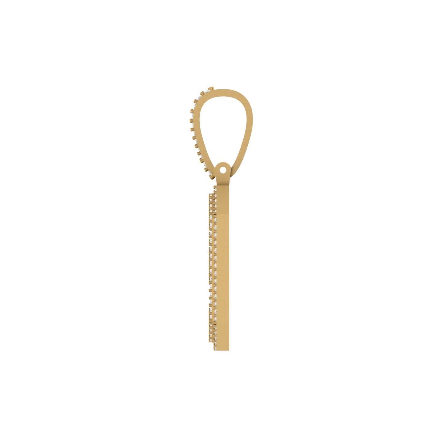 Diamond Dazzle: Luxe 10K Gold Number 9 Pendant with Natural Diamonds