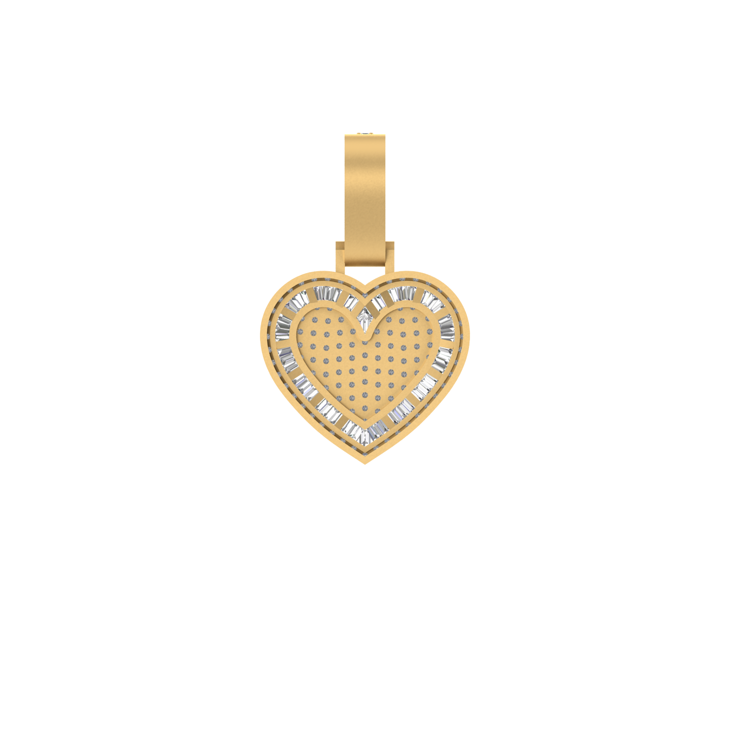 Loving Legacy: 14K Gold Heart-Shaped Pendant