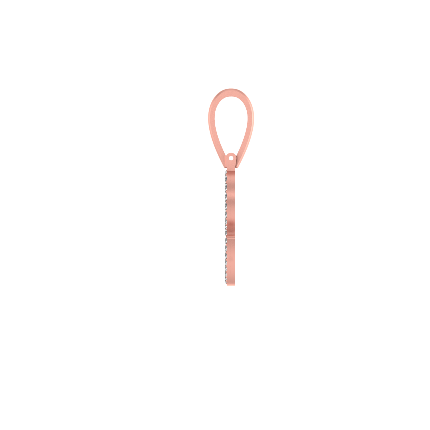 Crowned Elegance: 14k Solid Gold Initial C Pendant