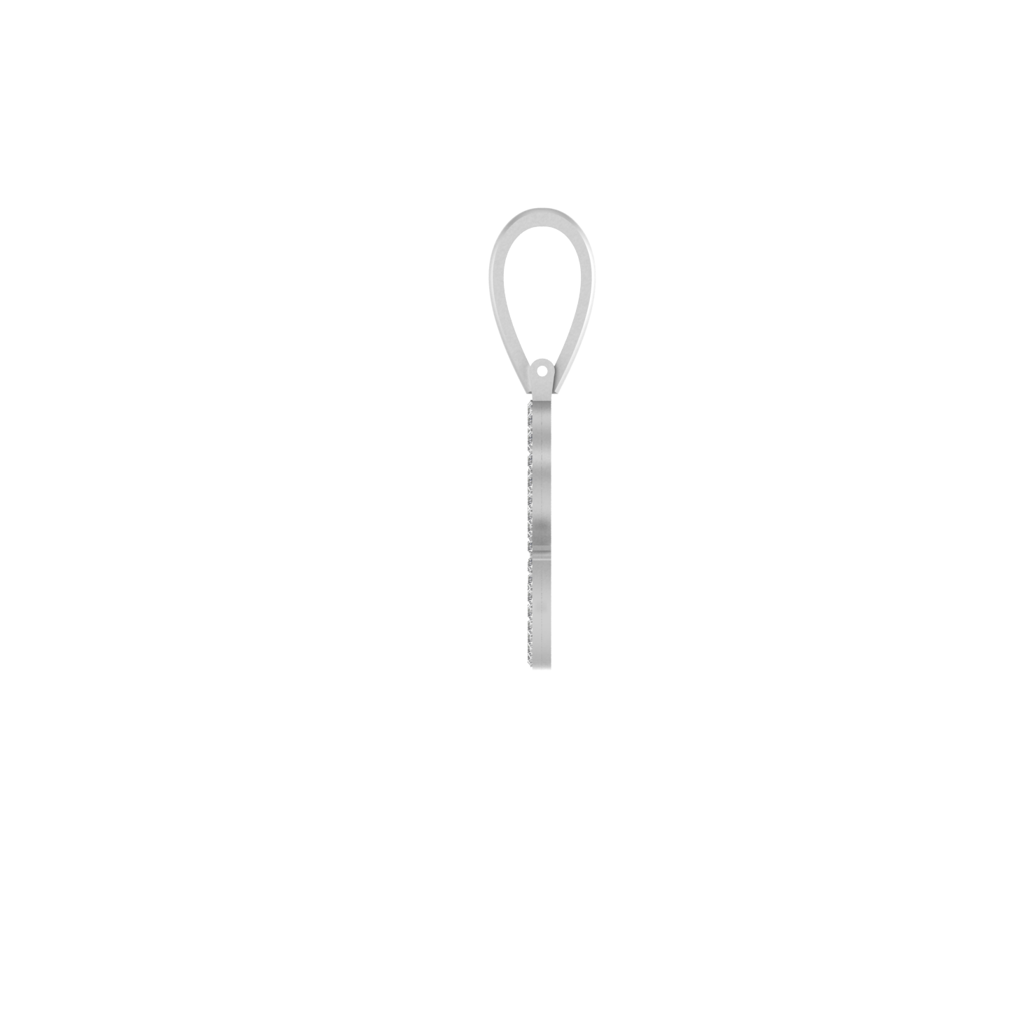 Crowned Elegance: 14k Solid Gold Initial C Pendant