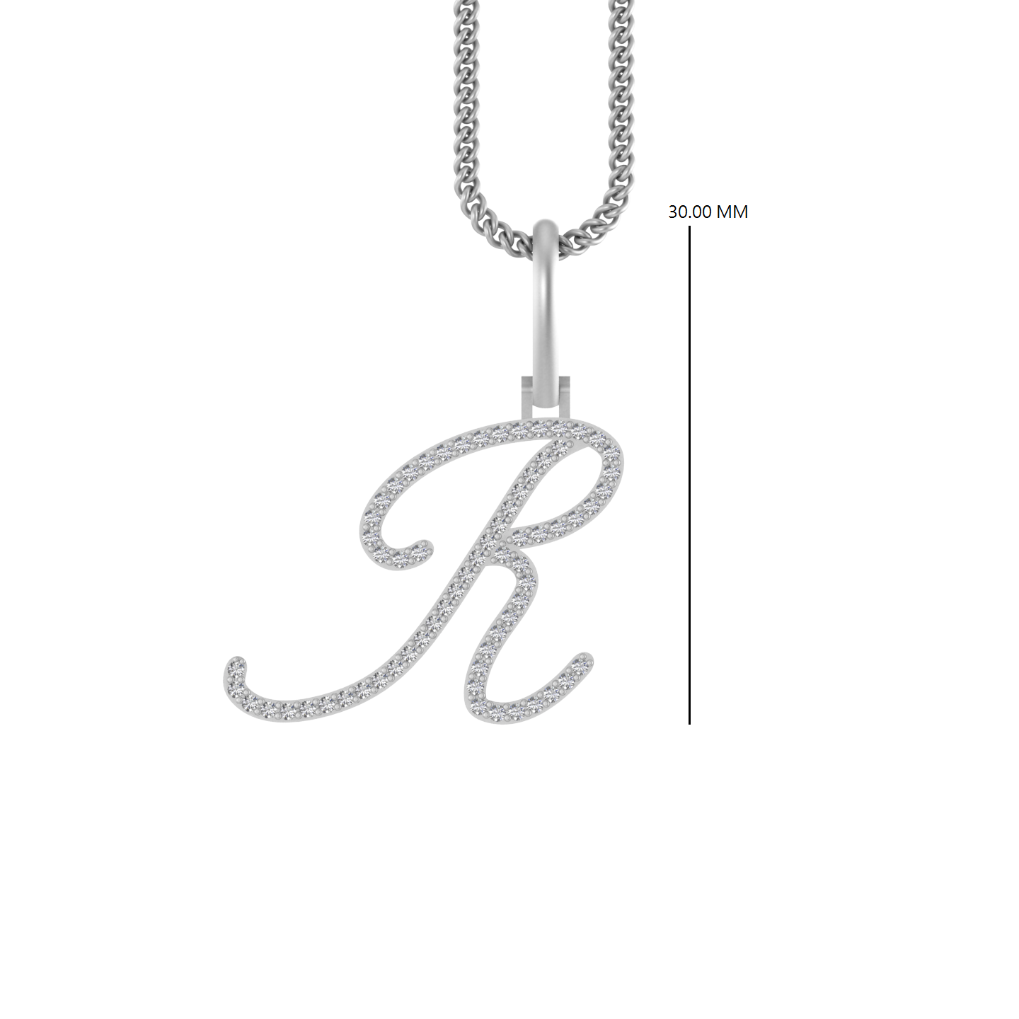 Regal Charm: 14k Gold Initial 'R' Pendant - Elevate Your Everyday Style