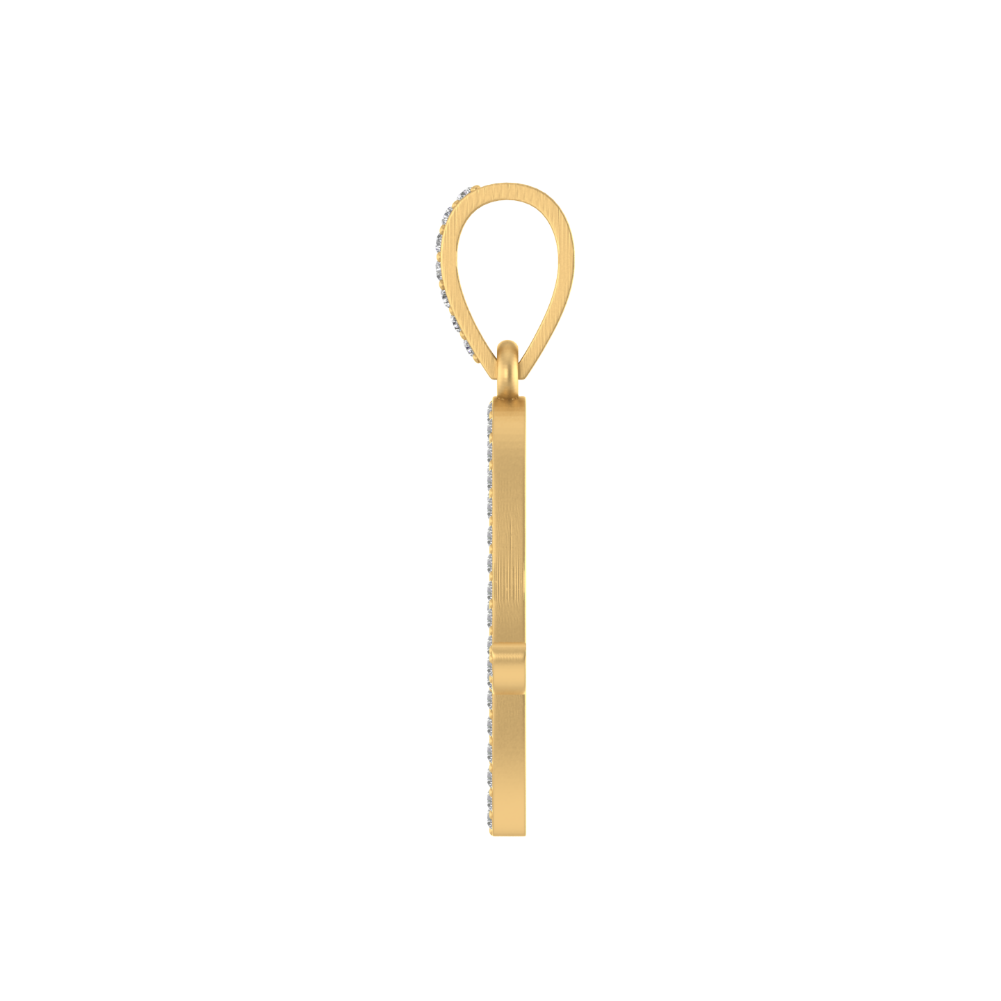 A Touch of Brilliance: 14k Gold & Diamond Initial 'A' Pendant