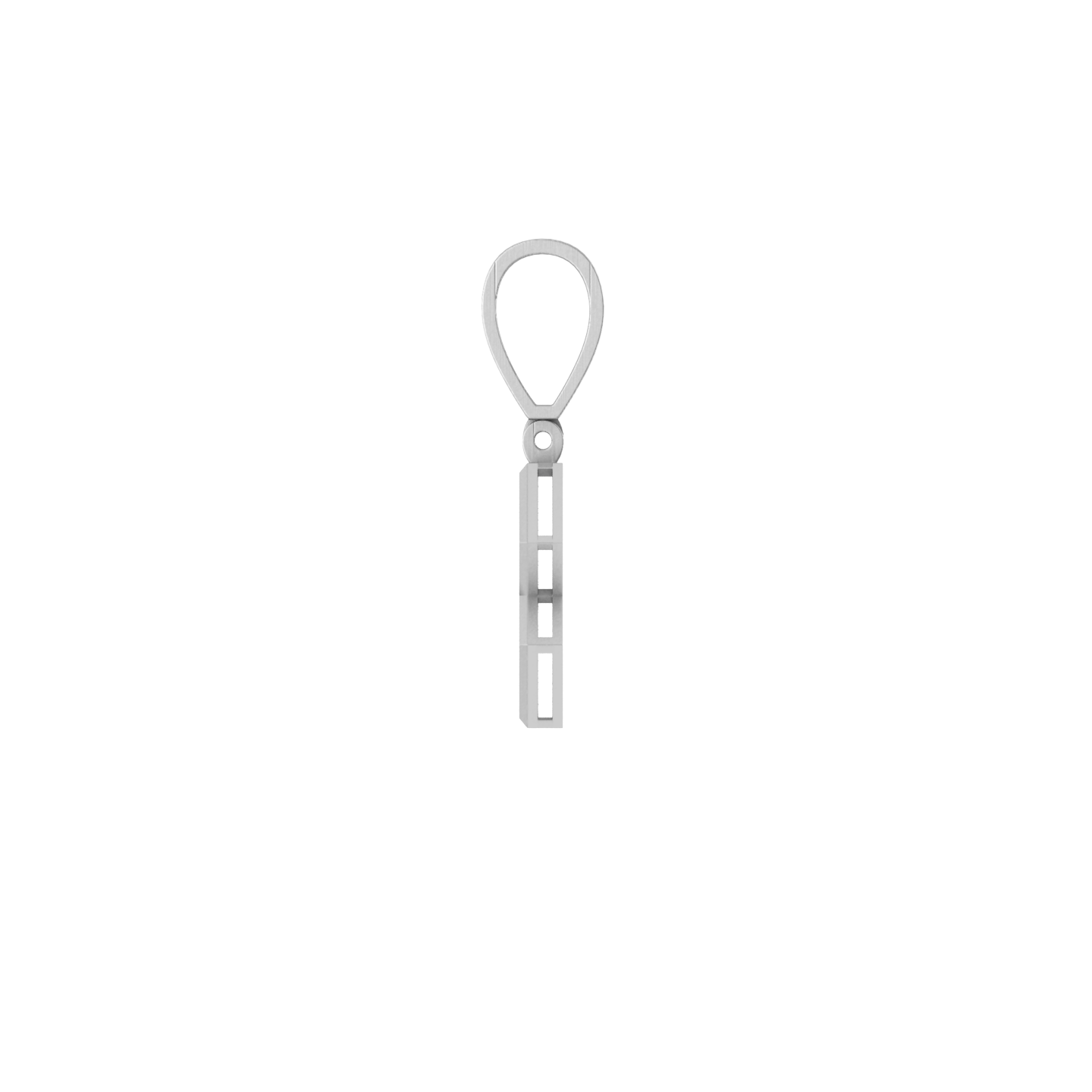 Whispers of Wealth: 14K Baguette Number Eight Pendant