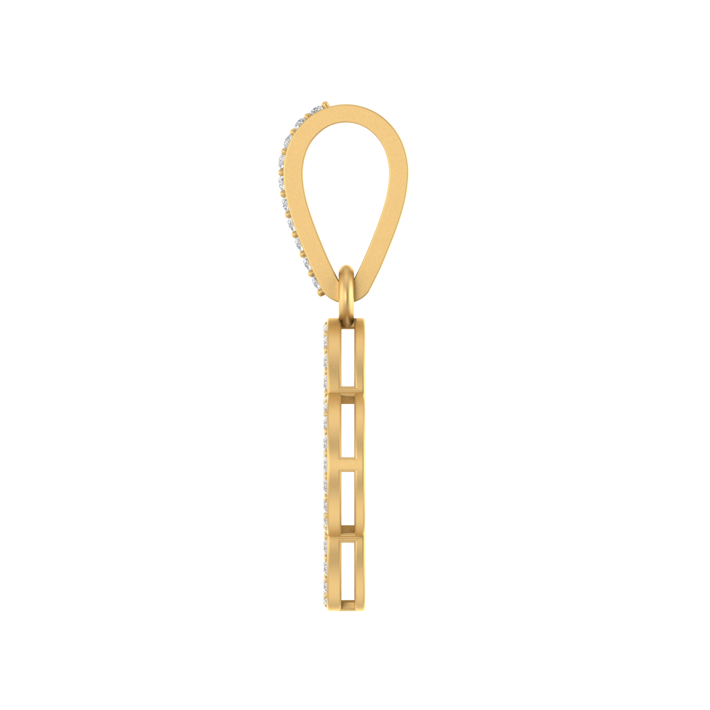 Whispering Fates: 14K Gold Clover Pendant