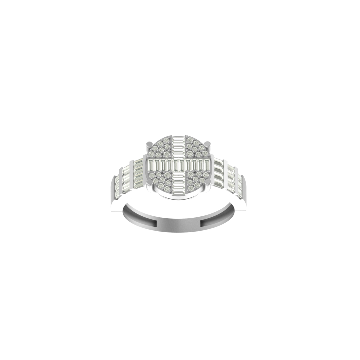 Modern Elegance: 14K Fashion Ring with Four-Prong Setting