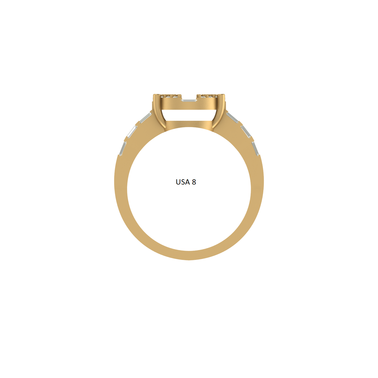 Modern Elegance: 14K Fashion Ring with Four-Prong Setting