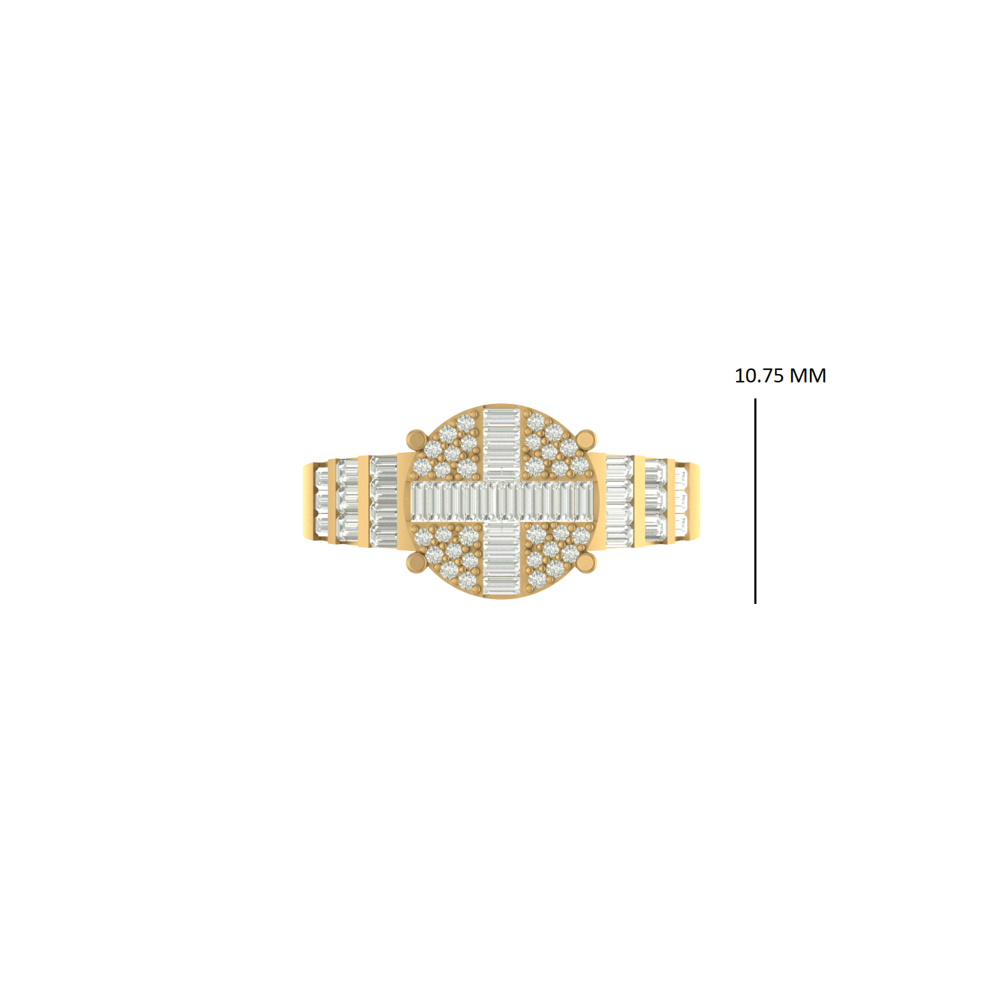 Modern Elegance: 14K Fashion Ring with Four-Prong Setting