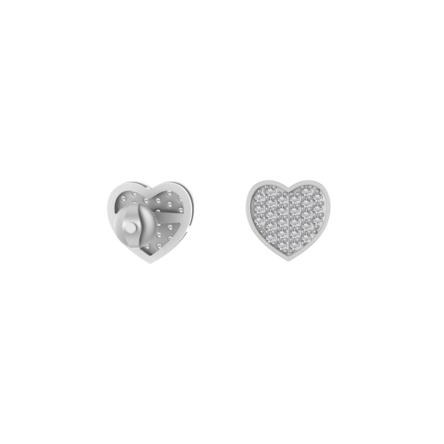 Luxe Love: Stylish 14K Gold Heart-Shaped Earrings for Modern Romance