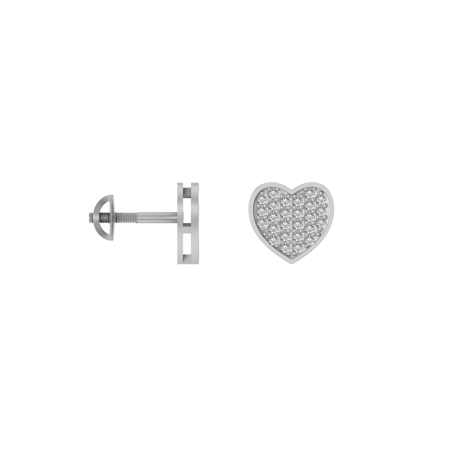 Luxe Love: Stylish 14K Gold Heart-Shaped Earrings for Modern Romance