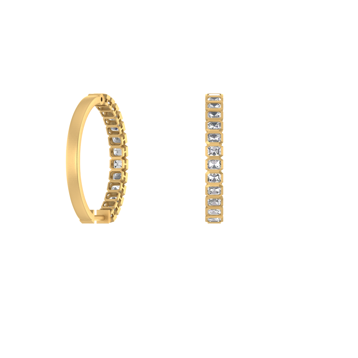 Gleaming Hoops: 14K Gold Hoop Earrings
