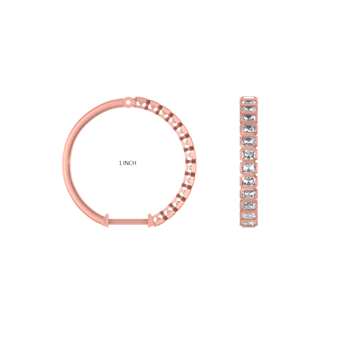 Gleaming Hoops: 14K Gold Hoop Earrings