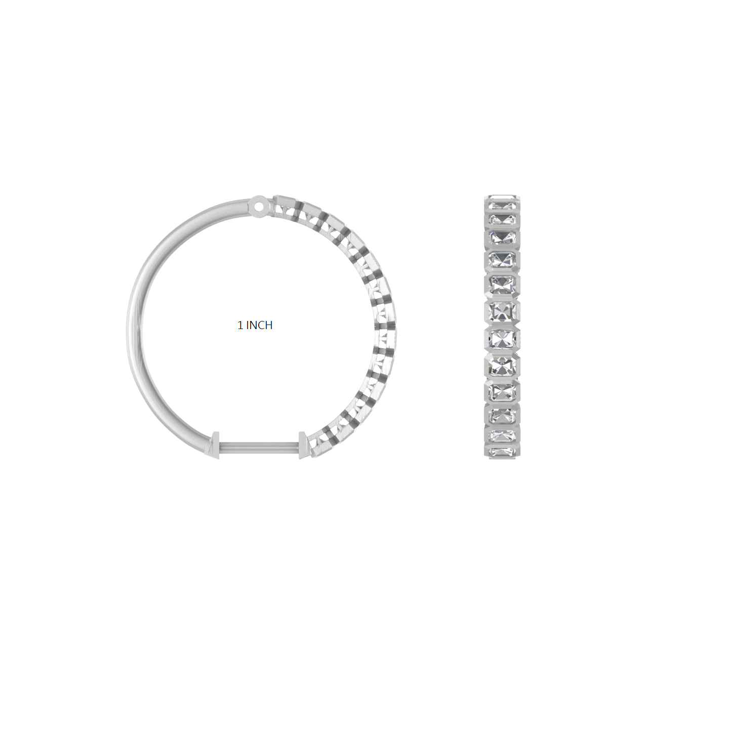 Gleaming Hoops: 14K Gold Hoop Earrings