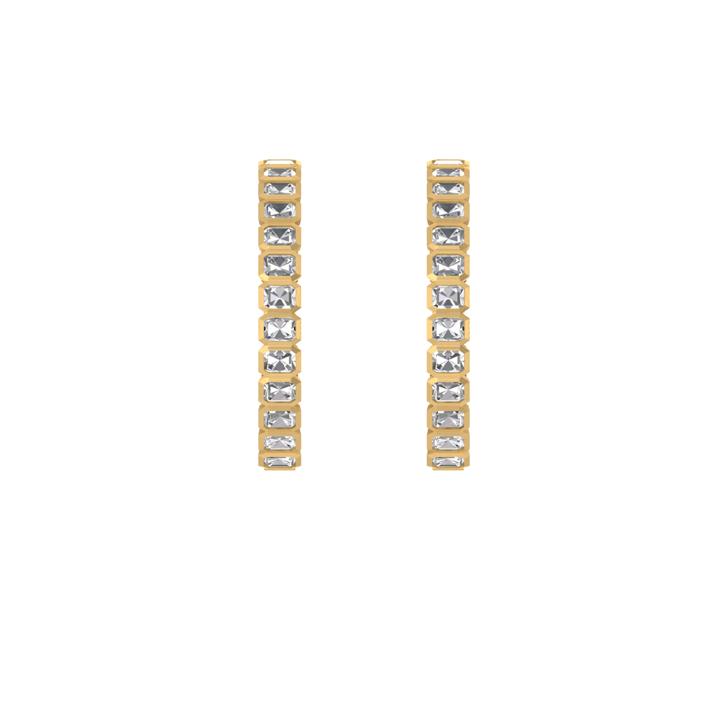 Gleaming Hoops: 14K Gold Hoop Earrings