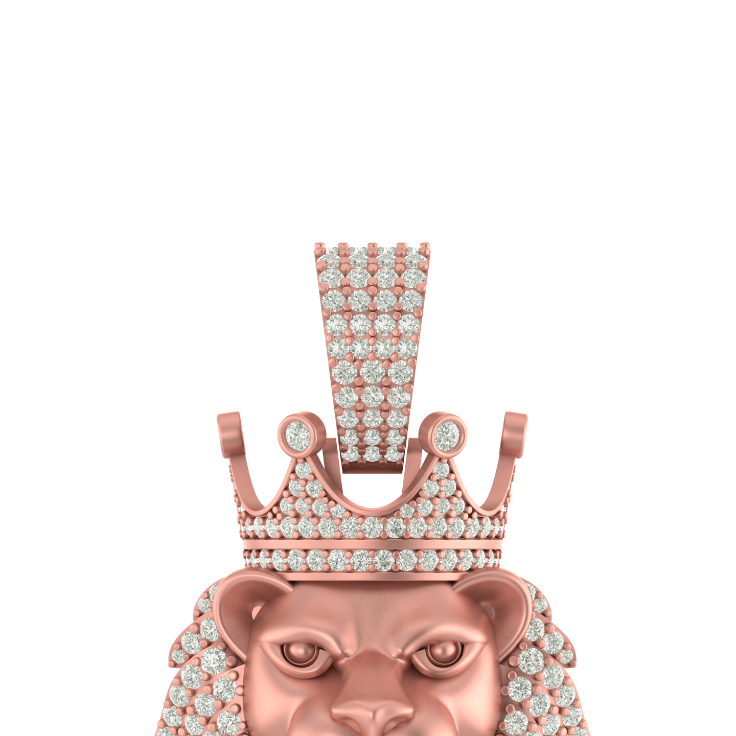 Radiant Beast: 14K Gold Lion King Pendant