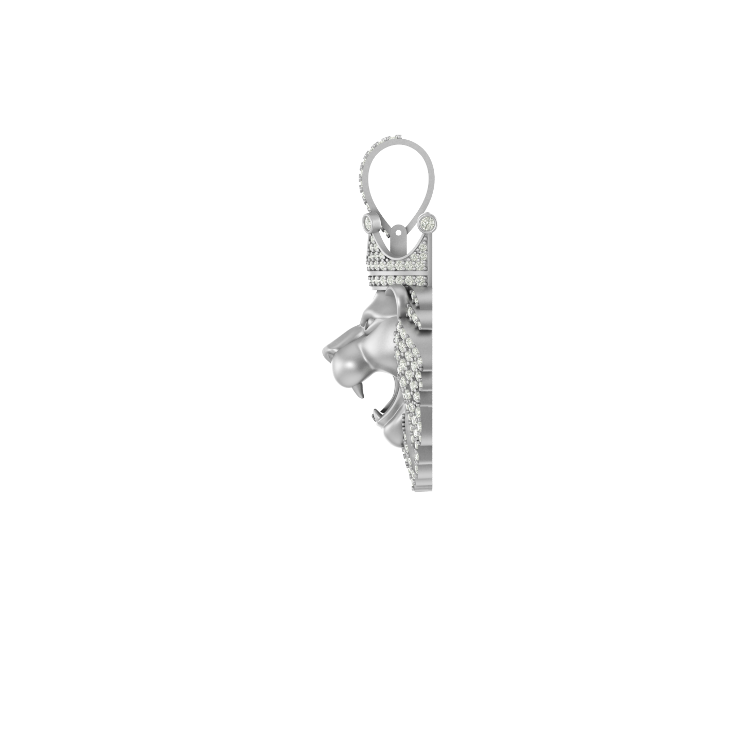 Radiant Beast: 14K Gold Lion King Pendant