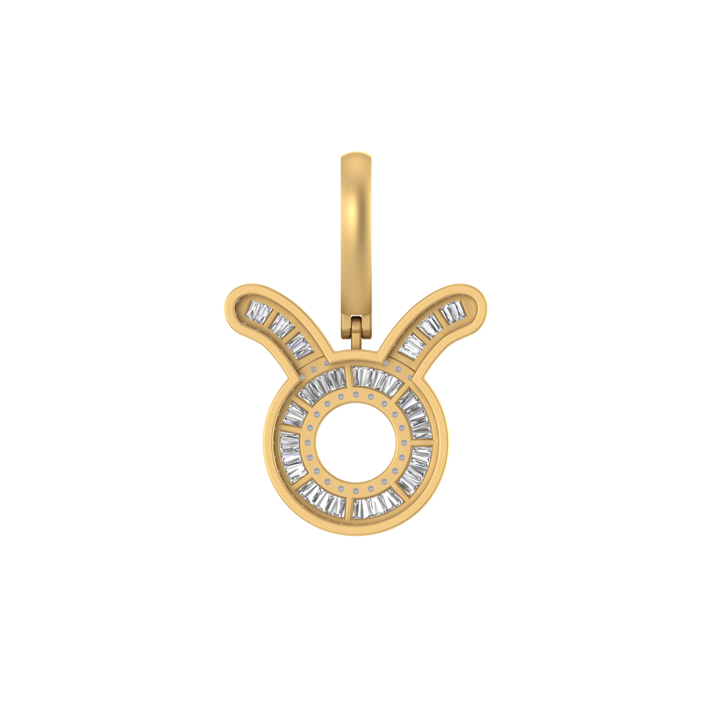 Heavenly Horns: 10K Gold Taurus Astro Pendant