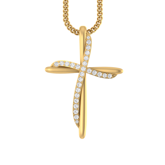 Daily Divine: 10K Gold Cross Pendant