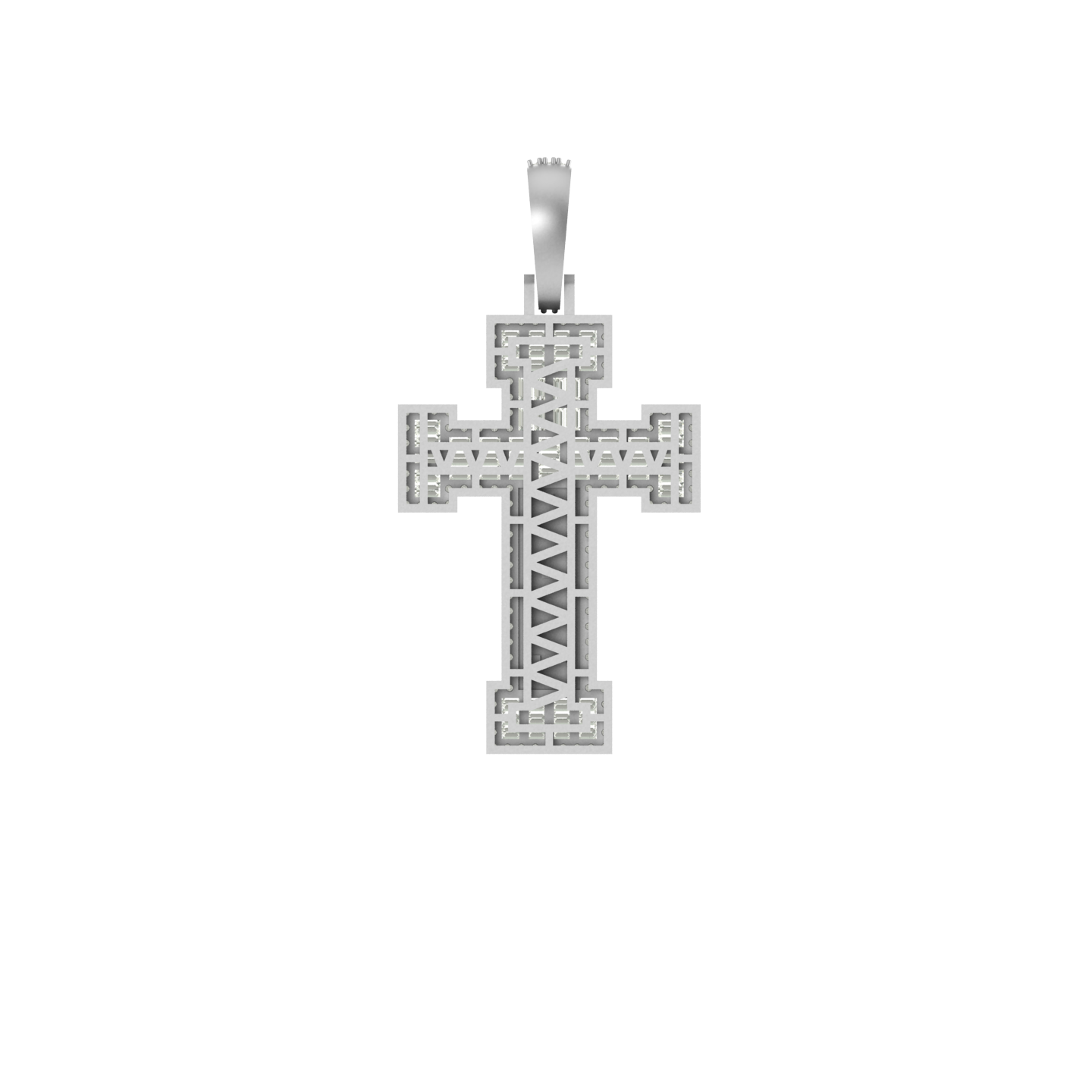 Heavenly Reflections: 14K Gold Jesus Cross Pendant