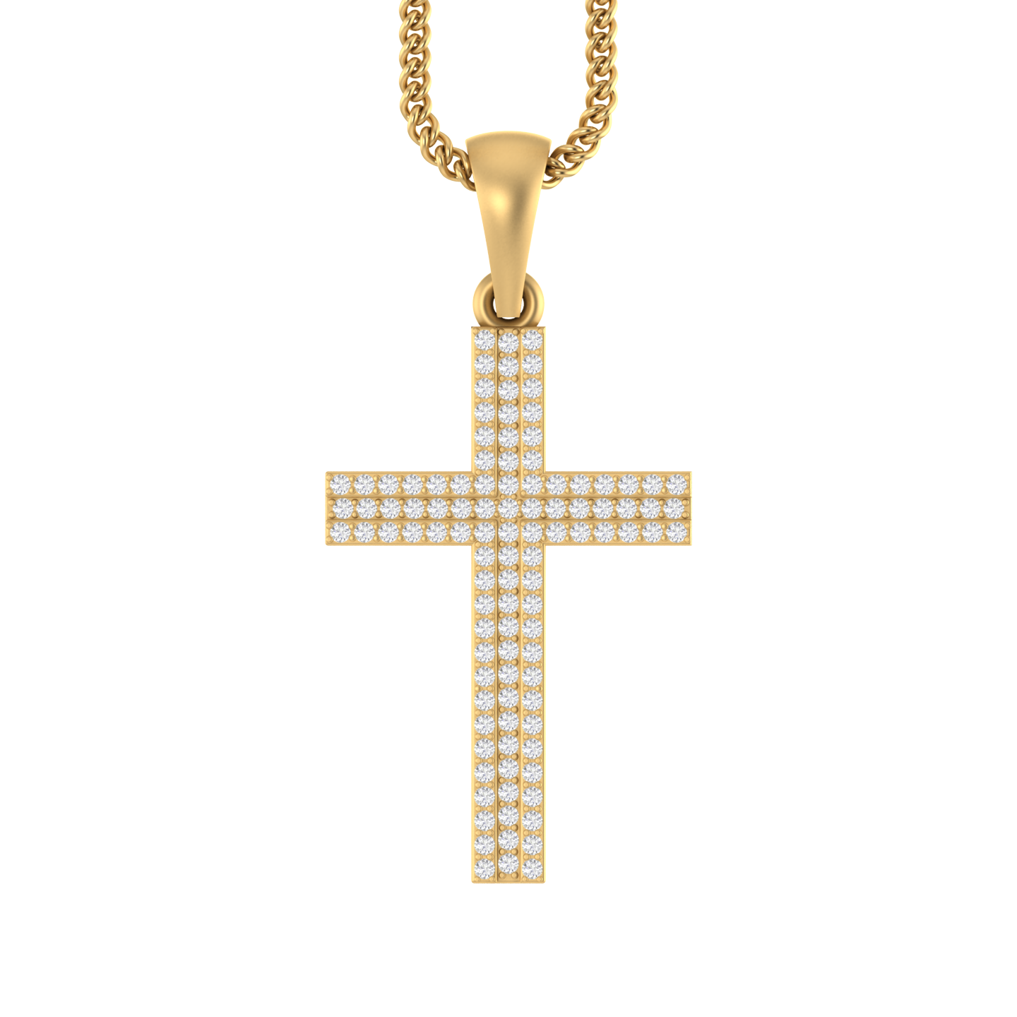 Guardian's Grace: 14K Gold Cross Pendant for Daily Protection