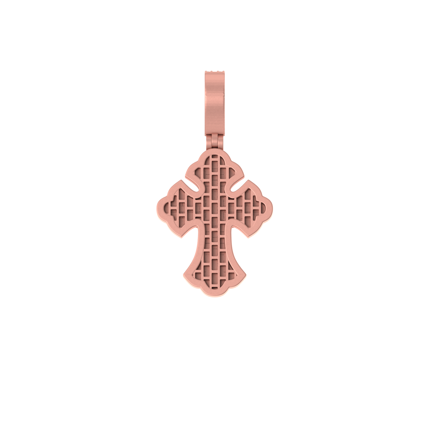 Heavenly Halo: 14K Gold Cross Pendant
