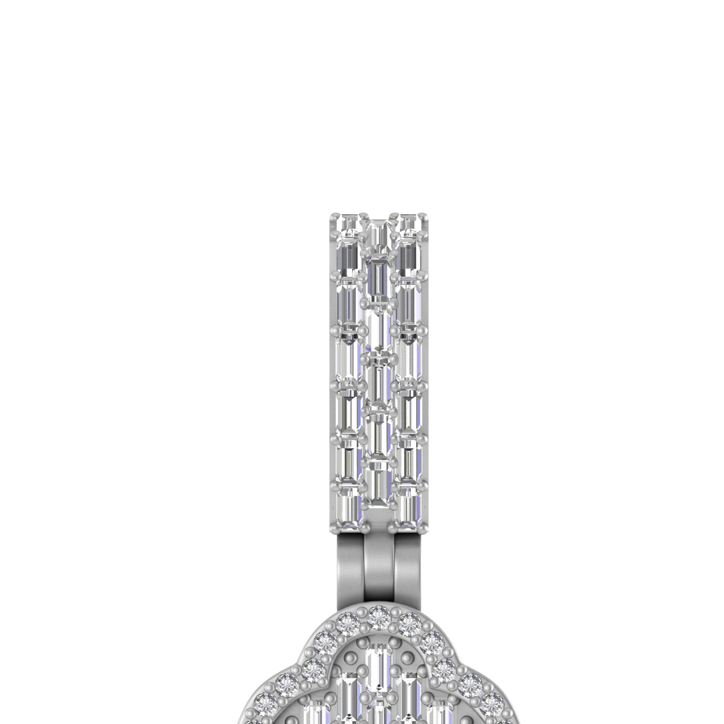 Heavenly Halo: 14K Gold Cross Pendant