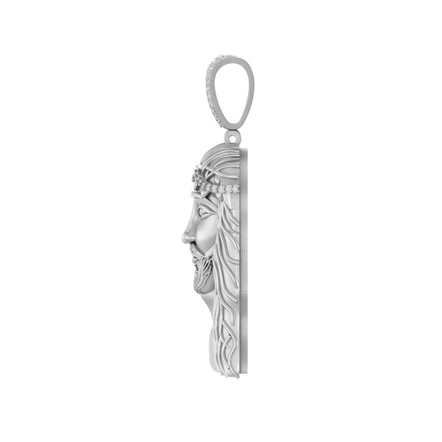 Heavenly Glow: 14K Solid Gold Jesus Pendant