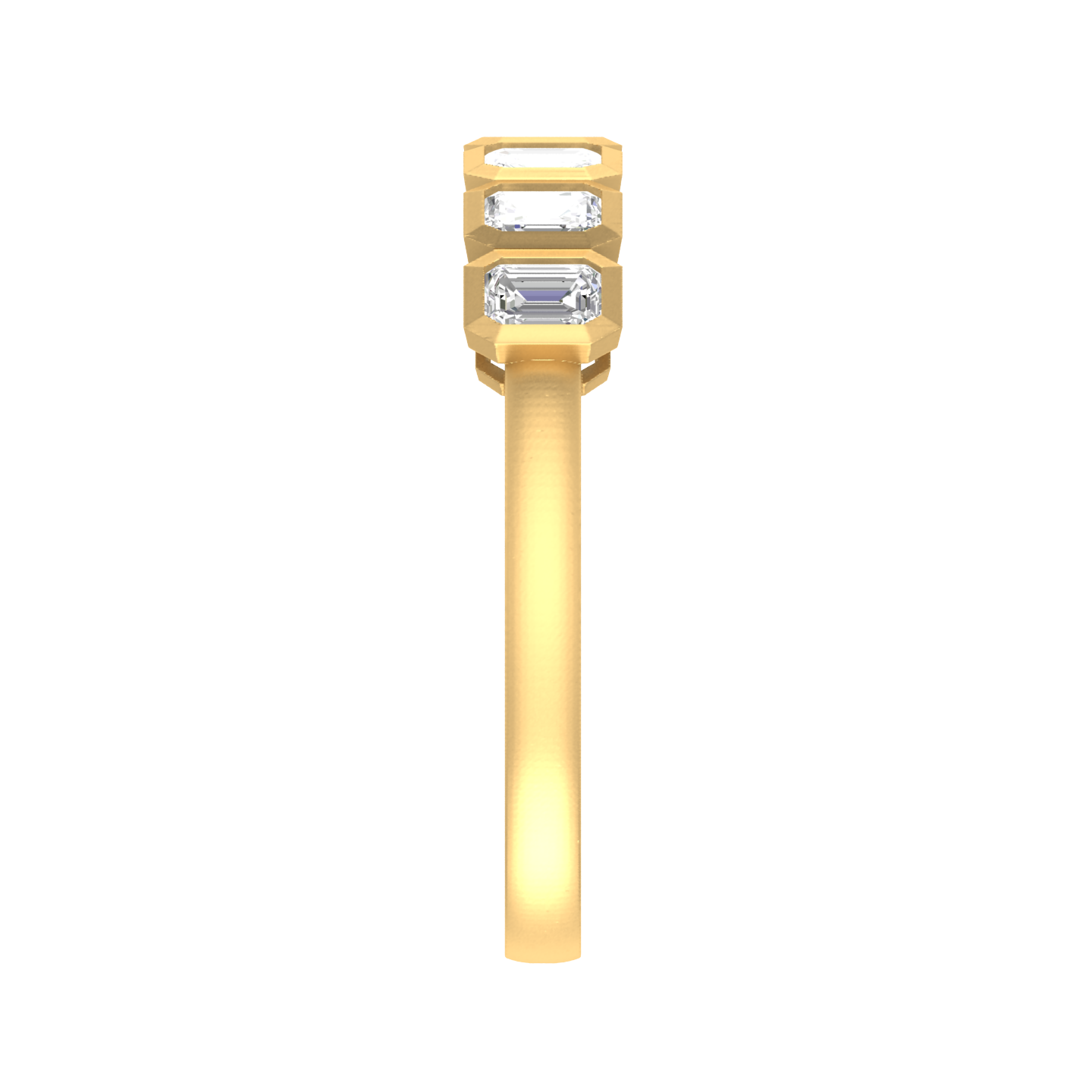 Regal Seven: 14K Gold 7 Stone Ring