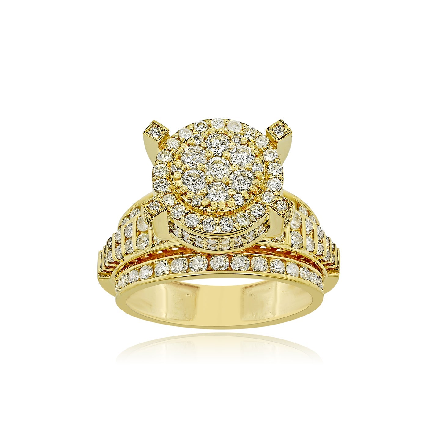 Modern Luxe: 14K Gold Fashion Statement Ring