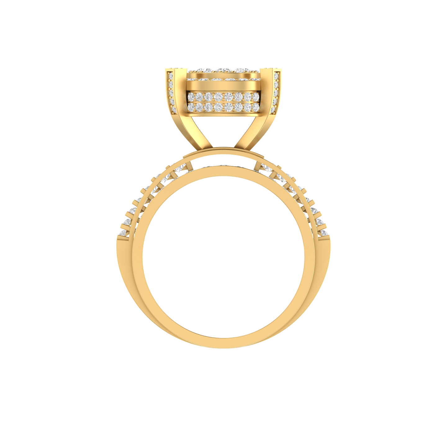 Modern Luxe: 14K Gold Fashion Statement Ring