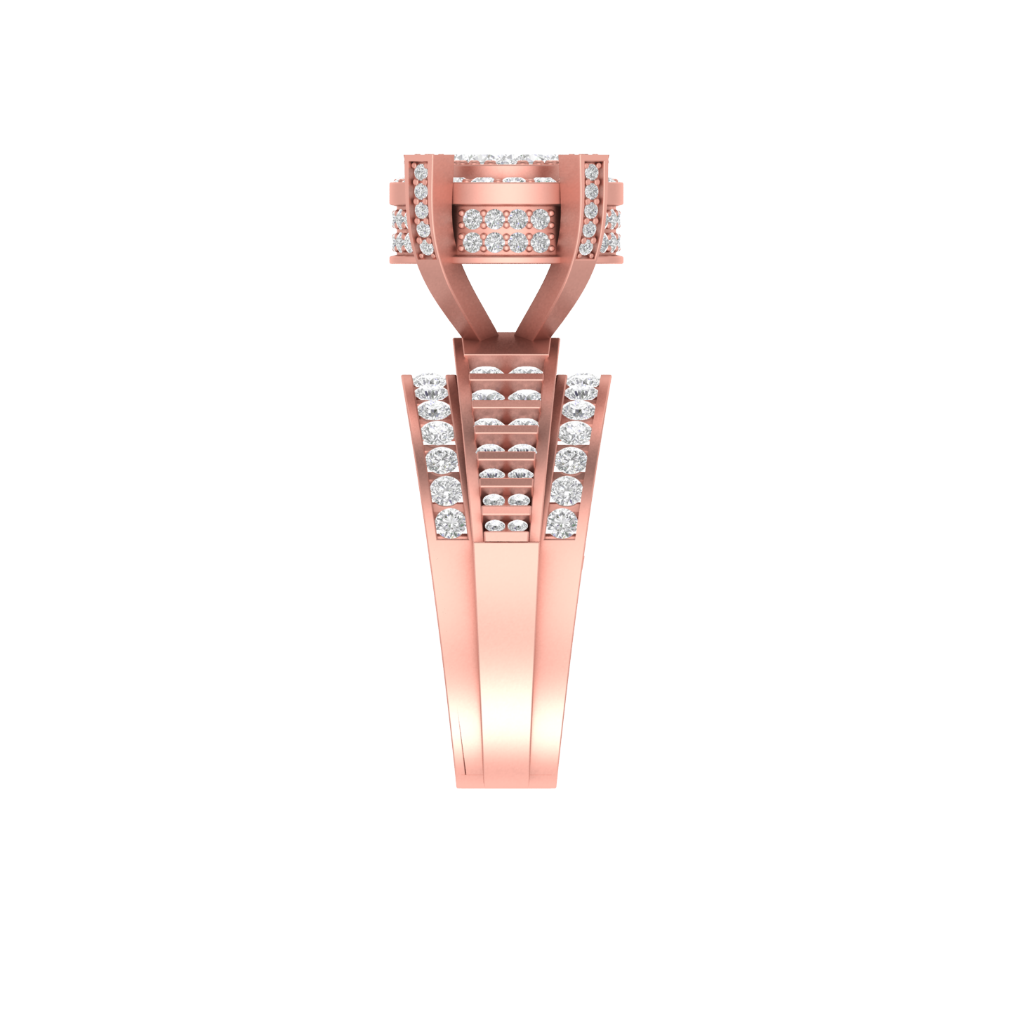 Modern Luxe: 14K Gold Fashion Statement Ring