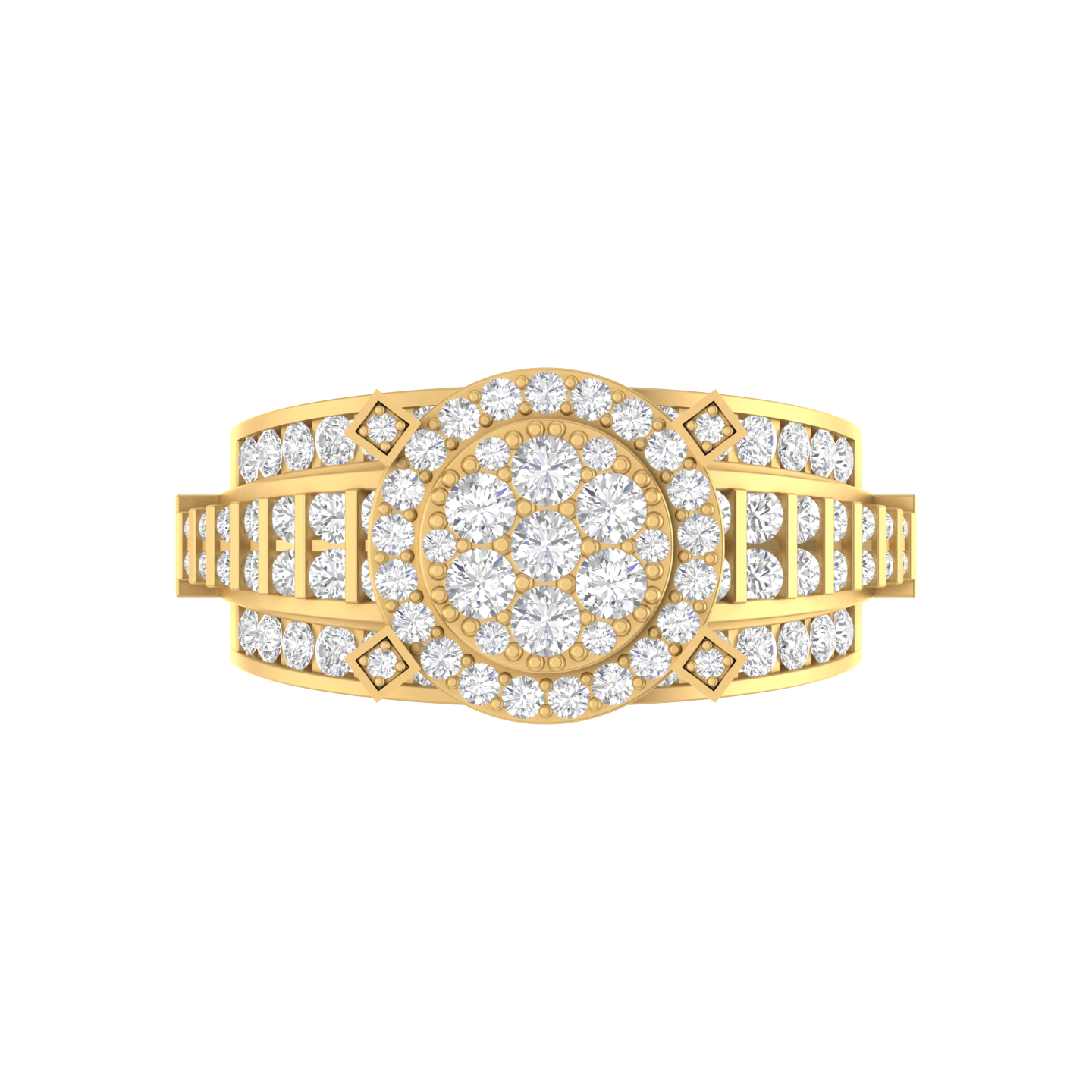 Modern Luxe: 14K Gold Fashion Statement Ring