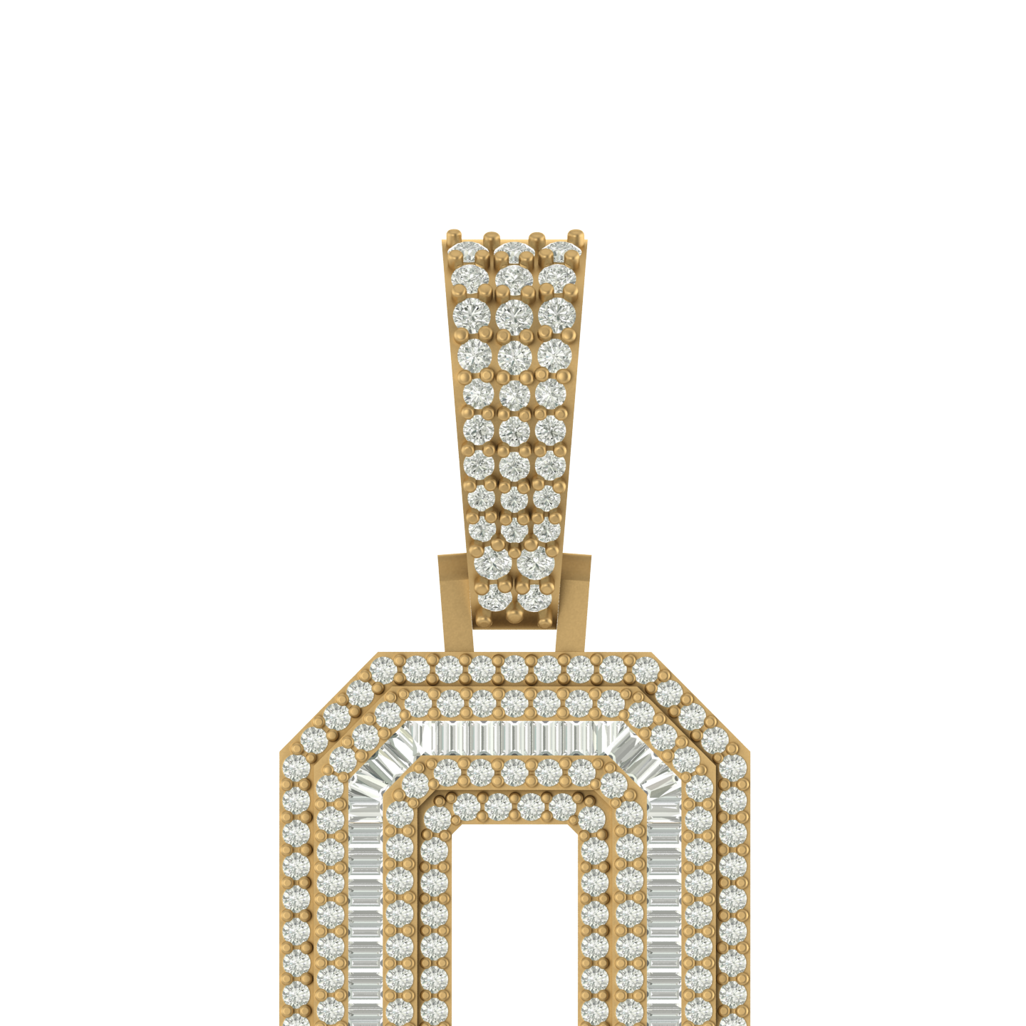 Zero Gravity: Captivating 10K Solid Gold Number 0 Pendant with Natural Diamond Shine