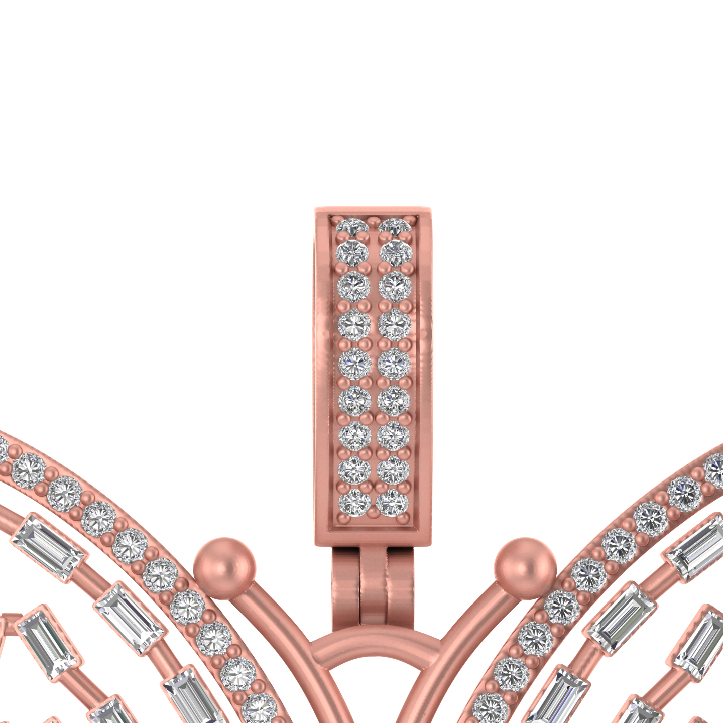 Radiant Wings: Butterfly Beauty in 14K Gold Pendant