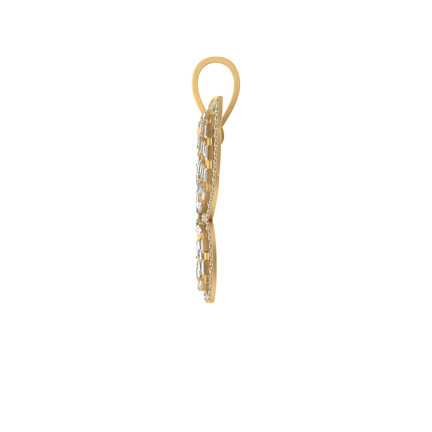 Radiant Wings: Butterfly Beauty in 14K Gold Pendant
