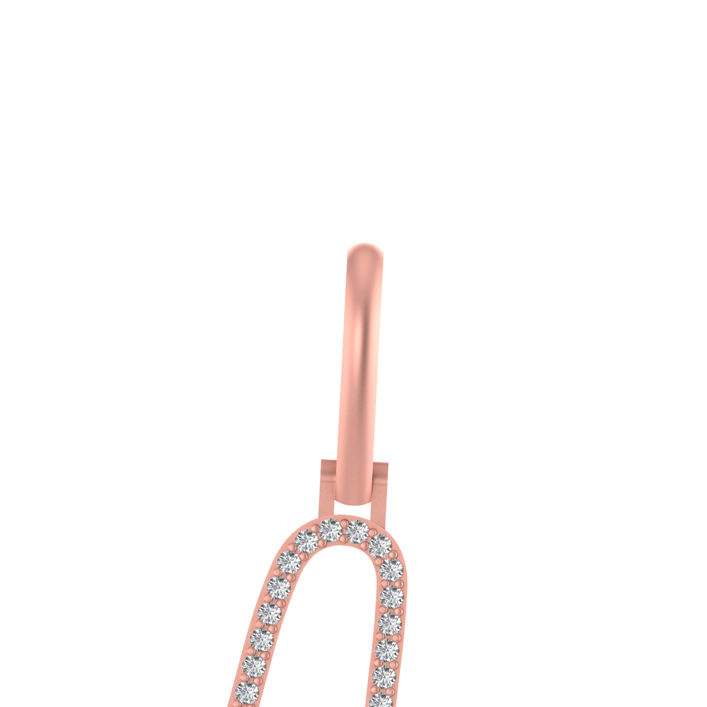 Majestic A: 14k Solid Gold Initial A Pendant