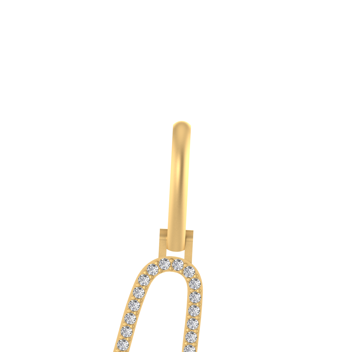 Majestic A: 14k Solid Gold Initial A Pendant