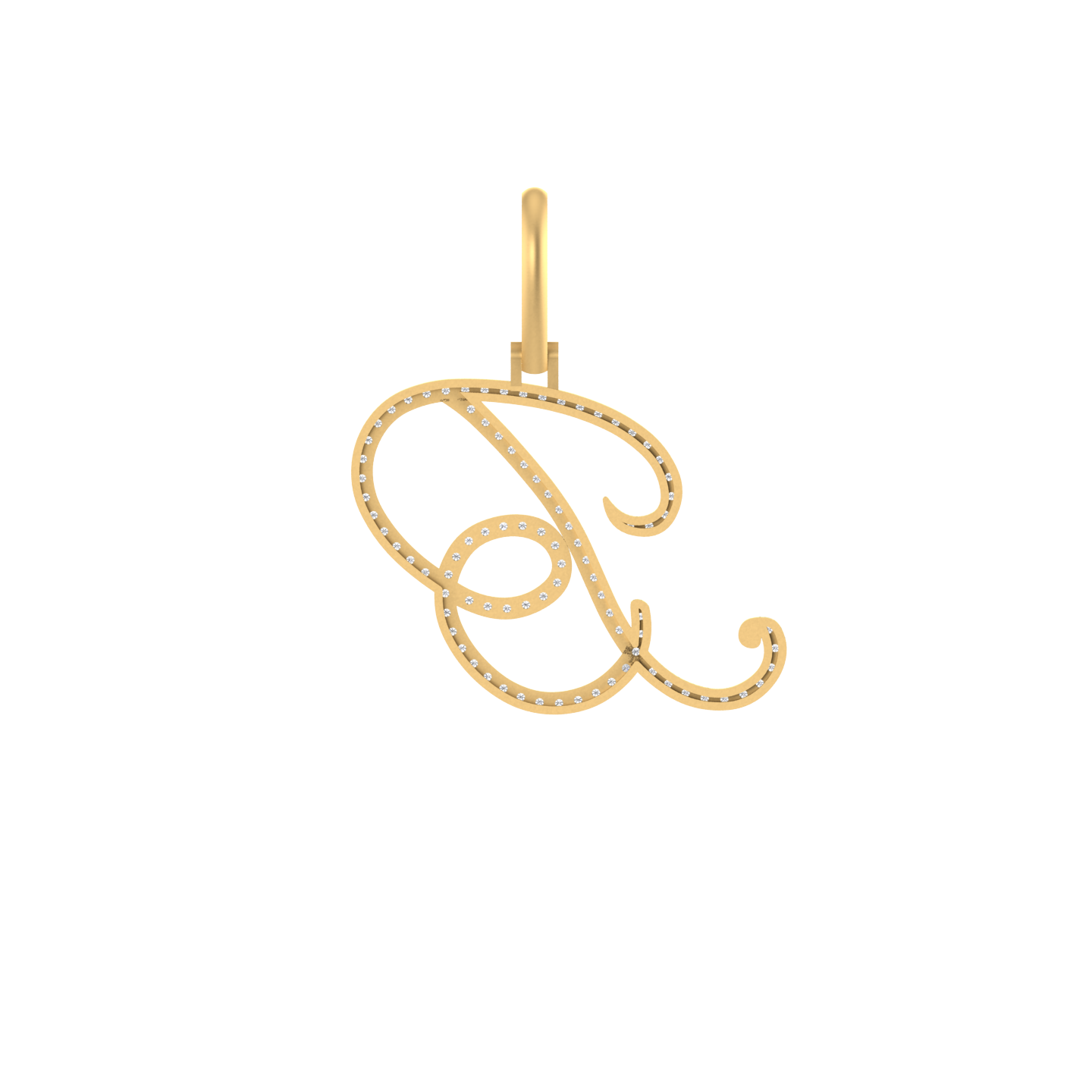 Bespoke Beauty: 14k Solid Gold B Initial Pendant