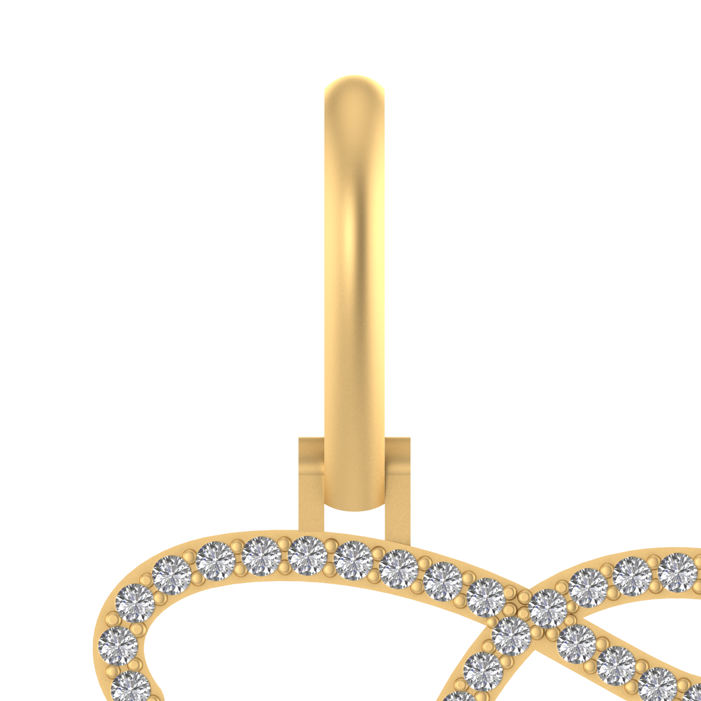 Infinite Illumination: 14K Gold Initial 'I' Pendant