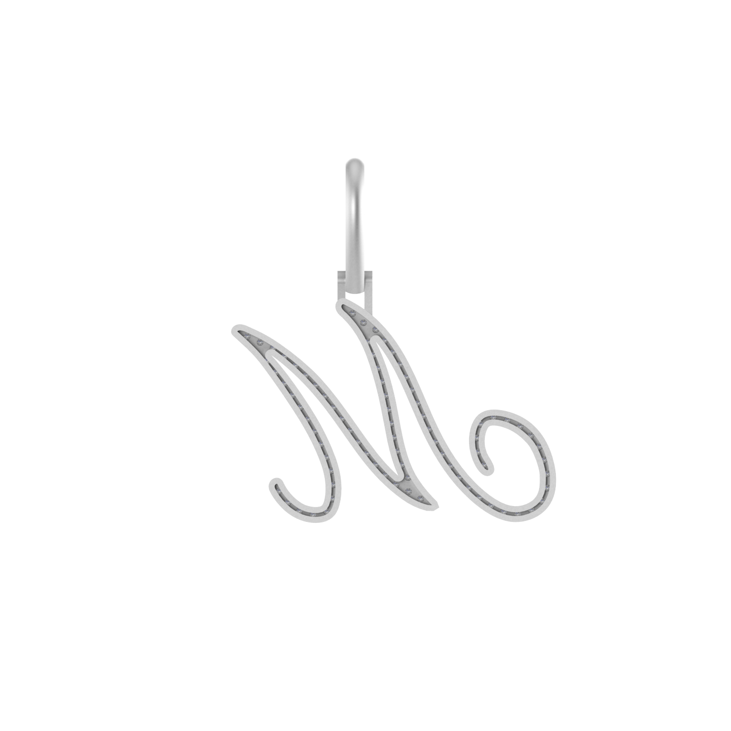 Majestic Monogram: 14K Gold 'M' Pendant